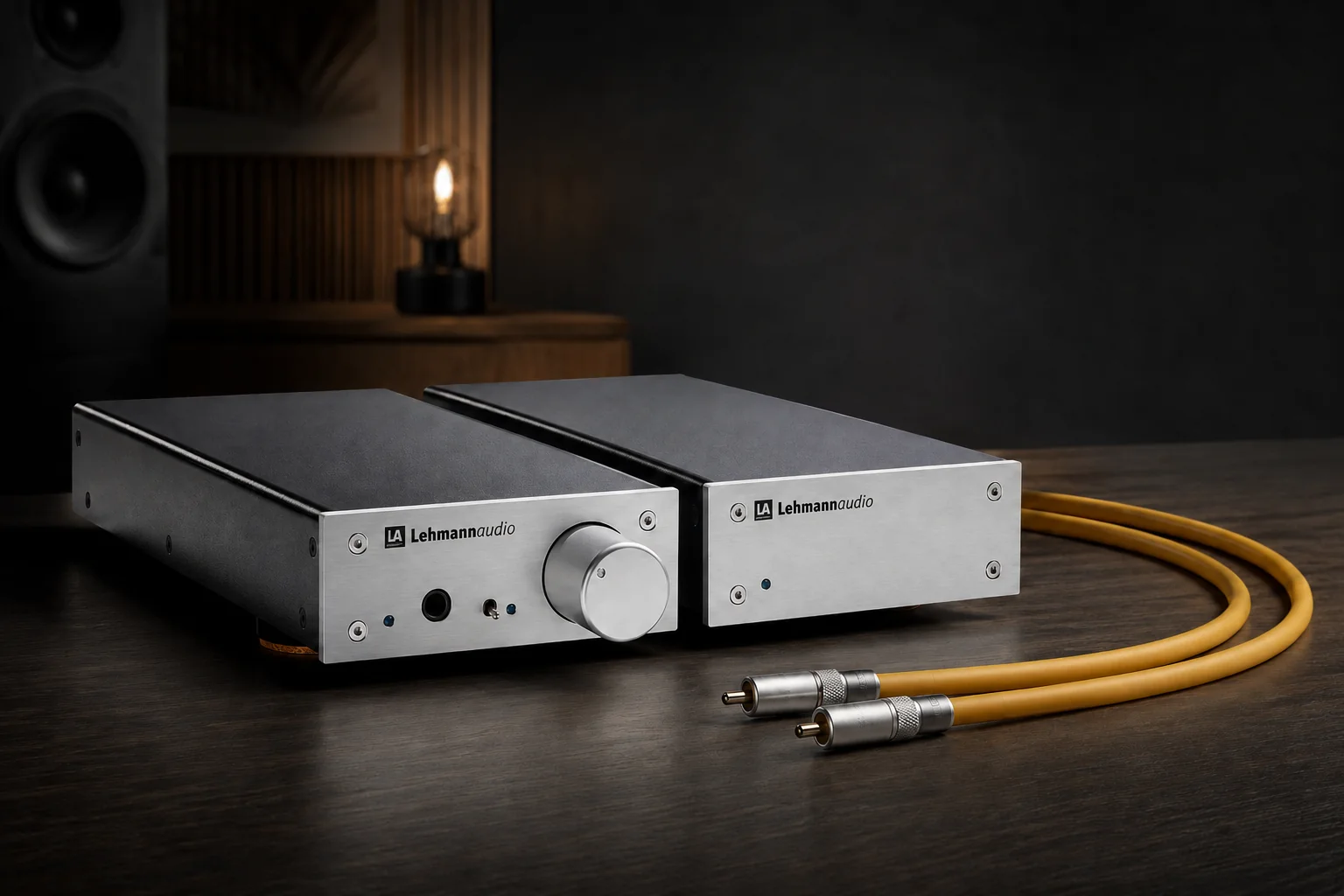 Lehmann Audio two-piece amplifier system with Van den Hul cables
