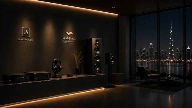 Van den Hul and Lehmann Audio high-end audio showroom in Dubai
